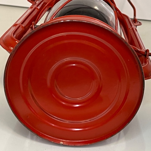 Jupiter Vintage Red Lantern Winged Oil Lamp Lantern - Jupiter Made In Poland 9” - Picture 14 of 15